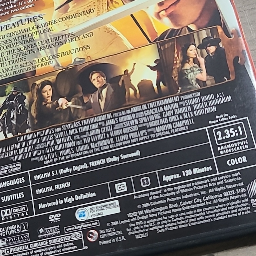 2006 The Legend of Zorro DVD. - Picture 3 of 4